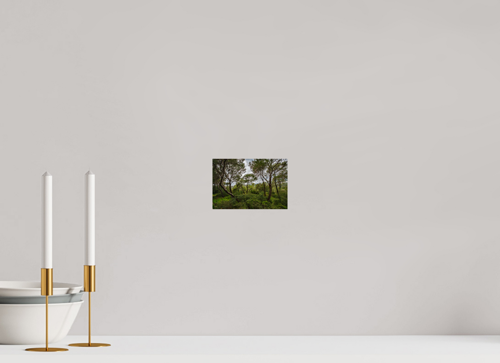 6 x 4″, Photo Print Under Acrylic Glass Hillside View from Spain Castle Gardens II