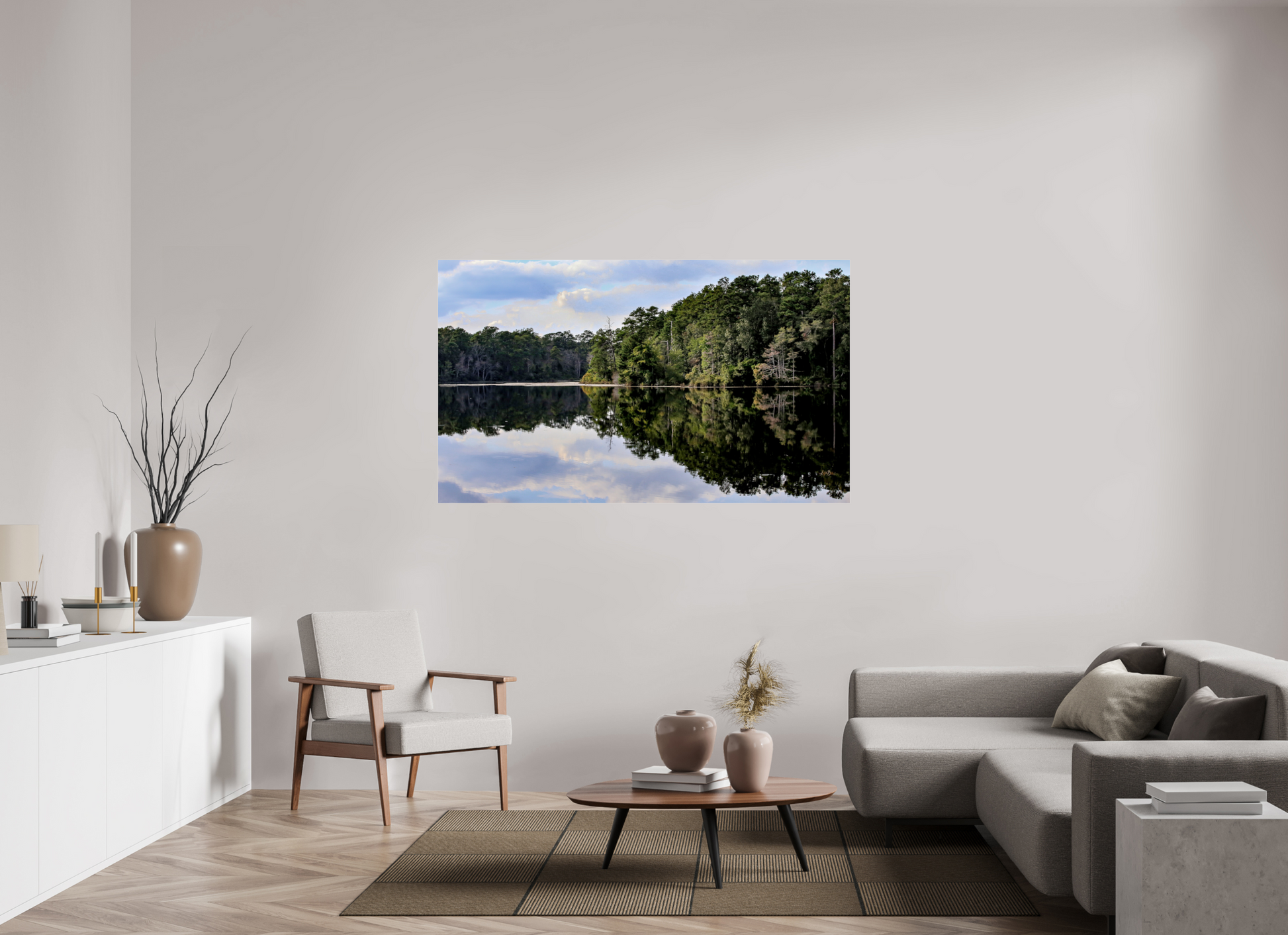 66.1 x 39″, Photo Print Under Acrylic Glass Lake Rim II