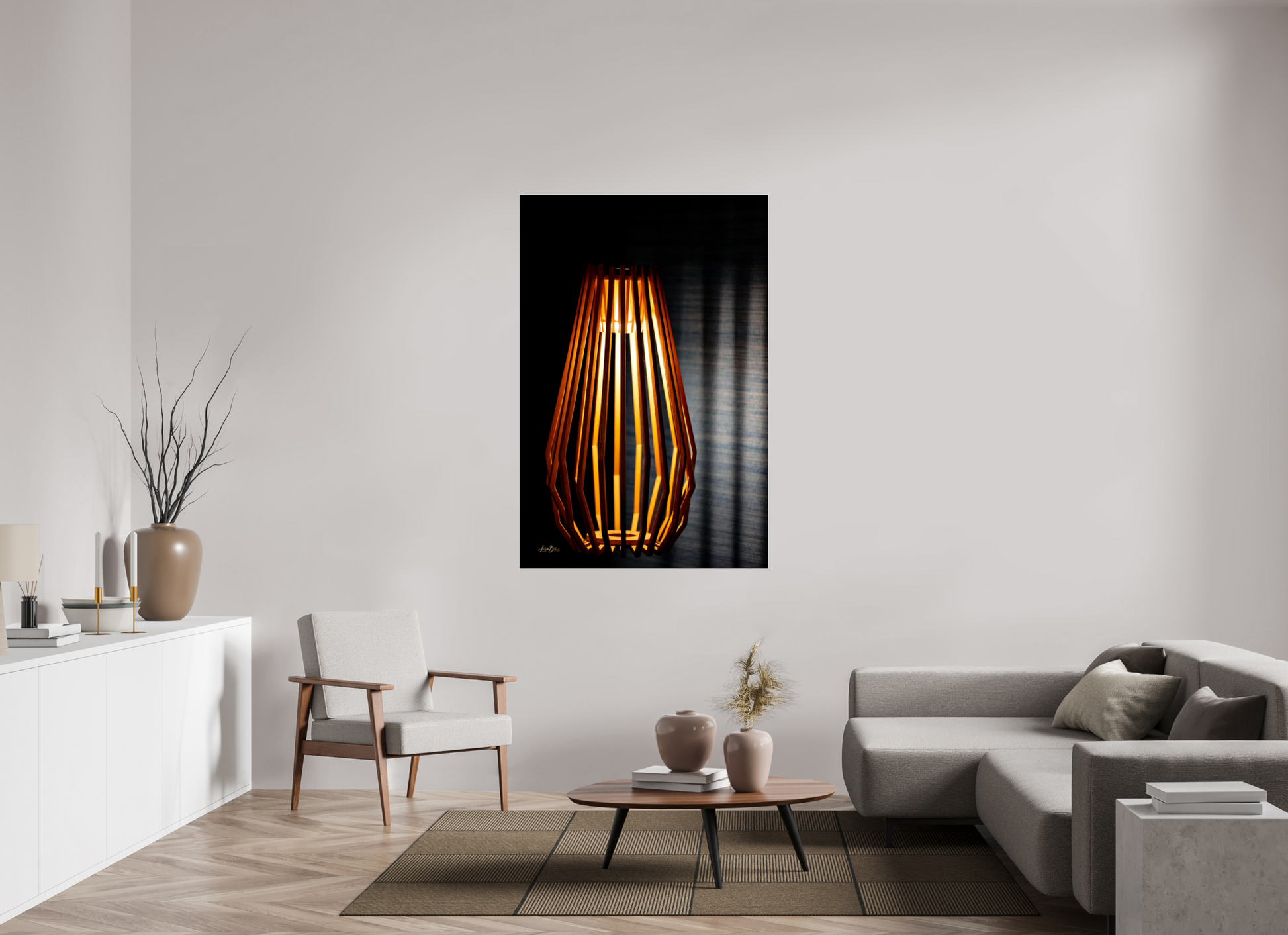 40 x 60″, Photo Print Under Acrylic Glass Light The Dark