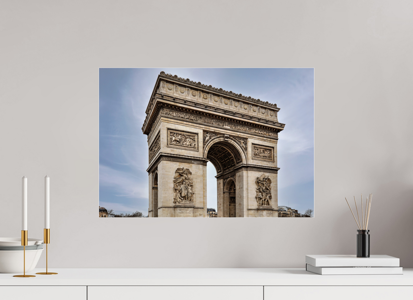 23 x 16″, Photo Print Under Acrylic Glass Arc de Triomphe