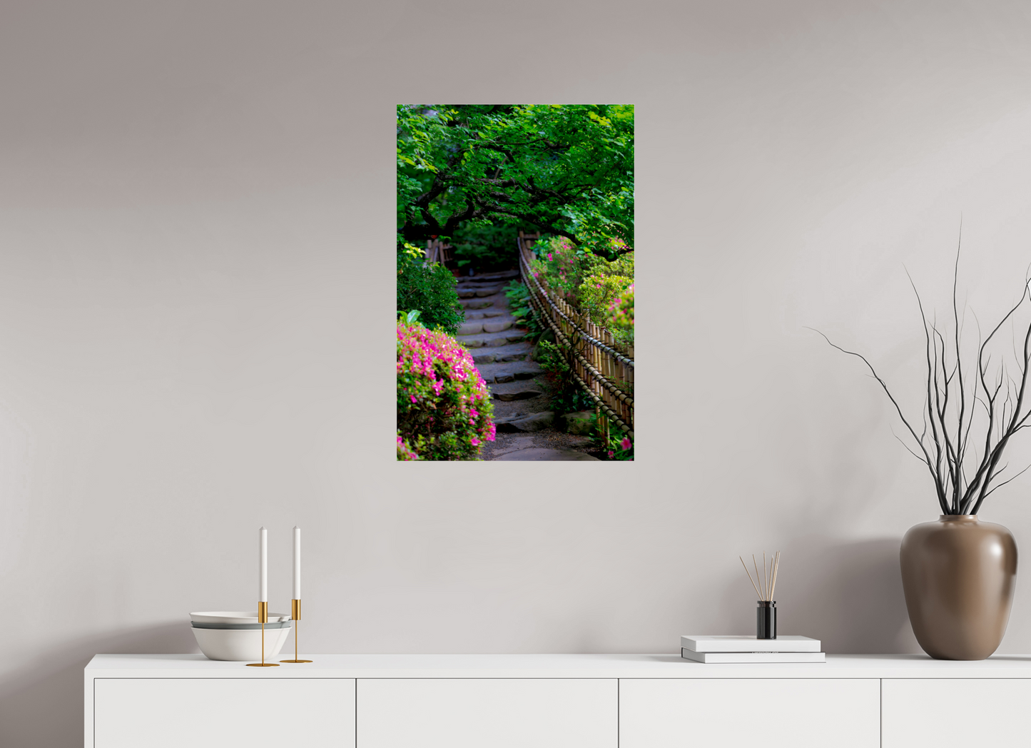 20 x 30″, Photo Print Under Acrylic Glass Gardens of Tokyo III