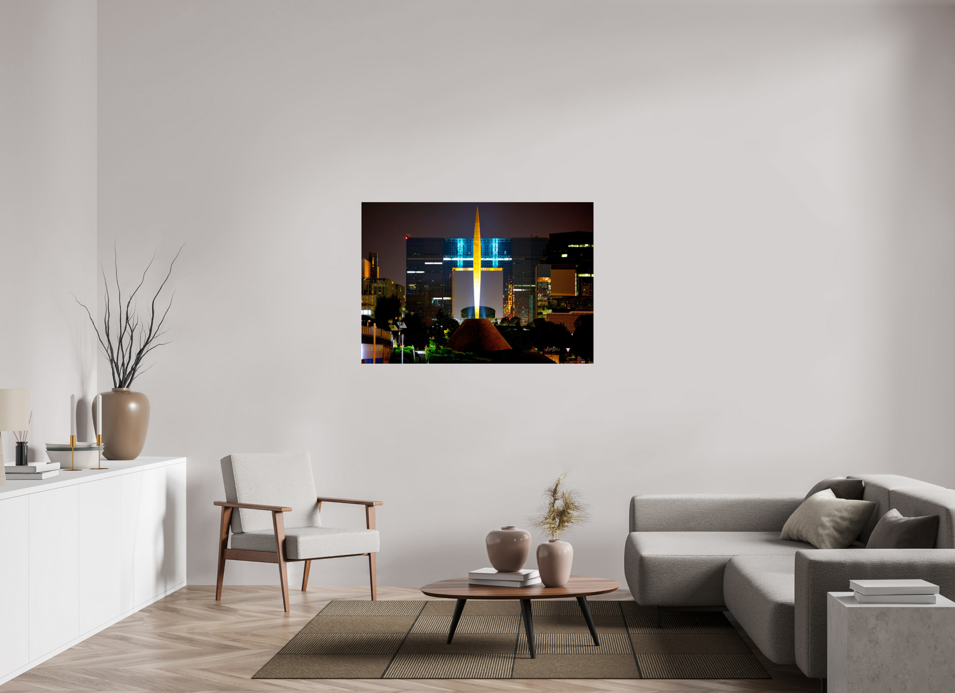 50.3 x 35″, Photo Print Under Acrylic Glass Flame of Freedom