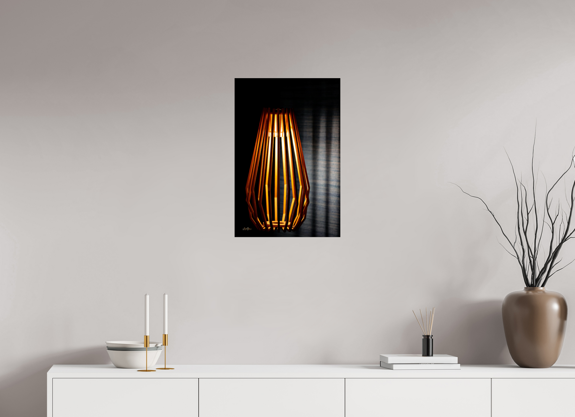 16 x 24″, Photo Print Under Acrylic Glass Light The Dark