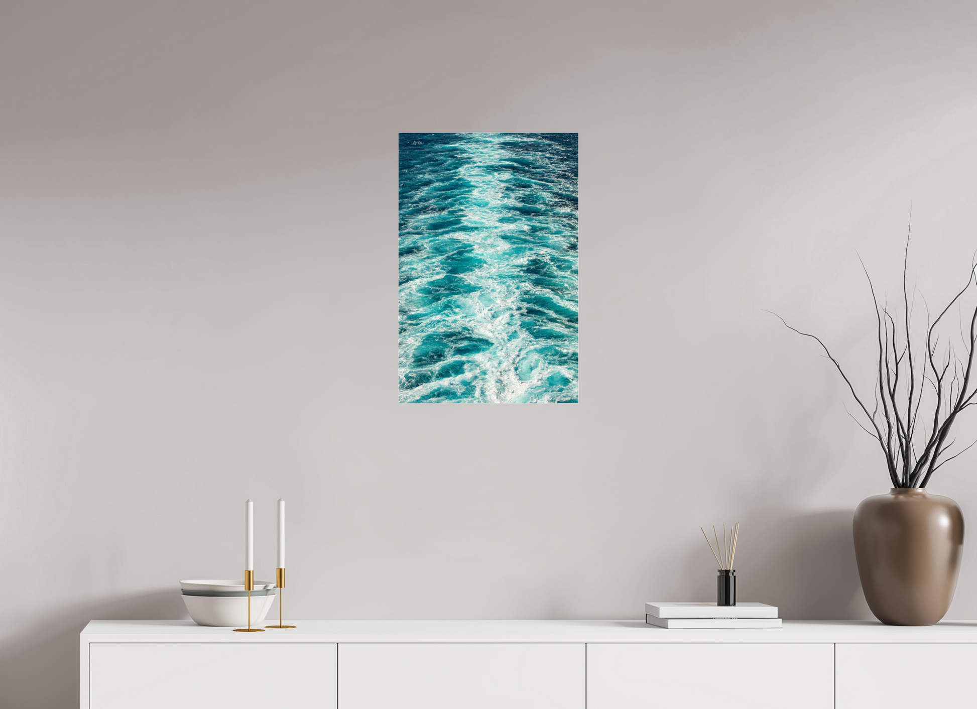 16 x 24″, Photo Print Under Acrylic Glass Off the Coastal Waters of Italy