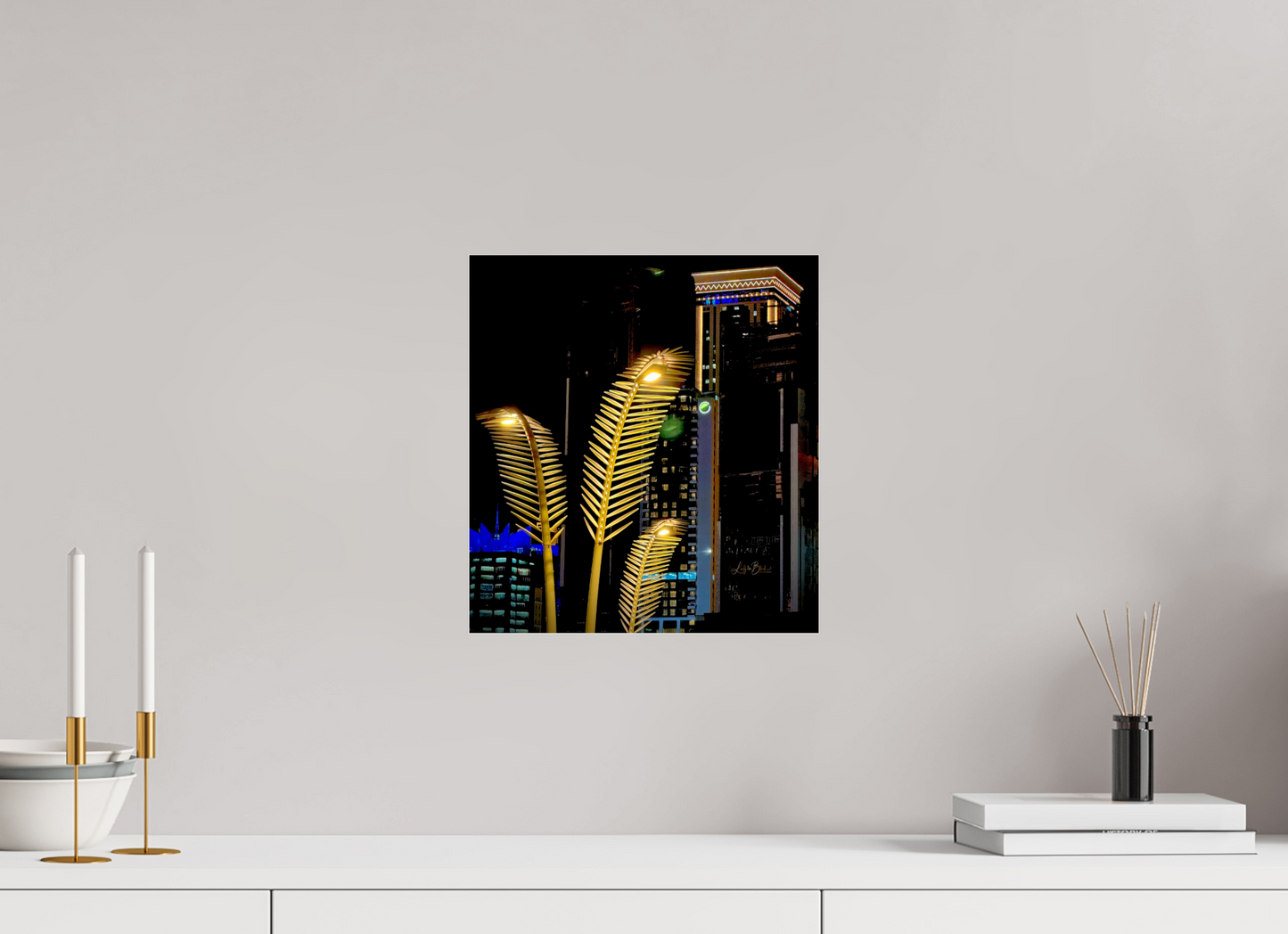 12 x 13″, Photo Print Under Acrylic Glass Good Evening in Qatar