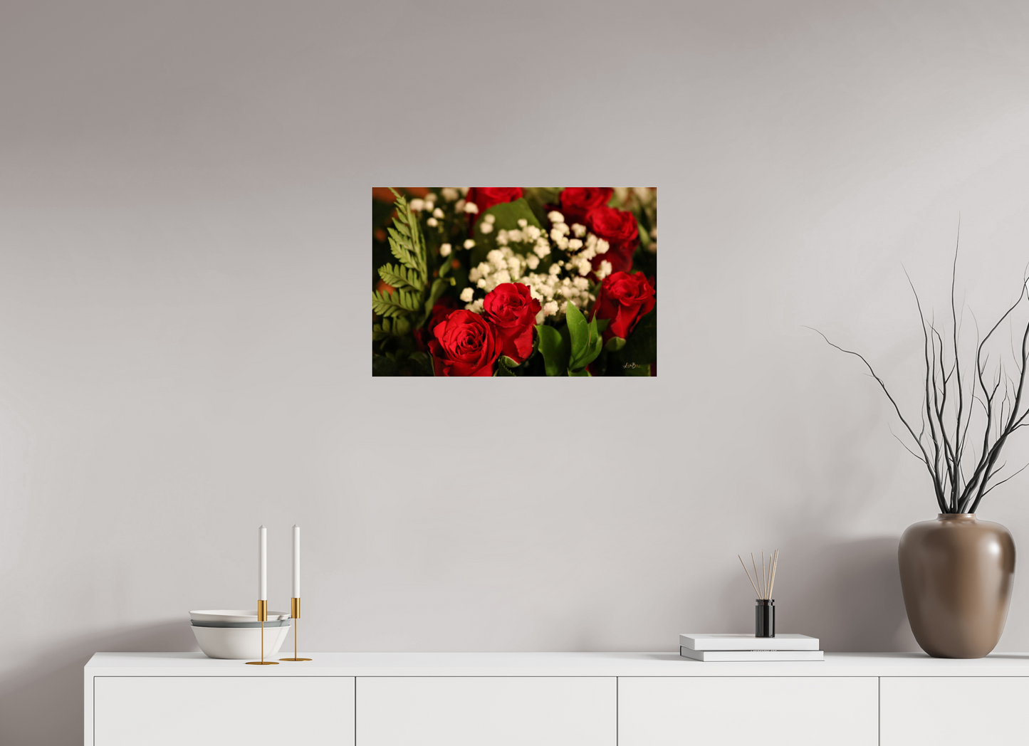 24 x 16″, Photo Print Under Acrylic Glass Roses III