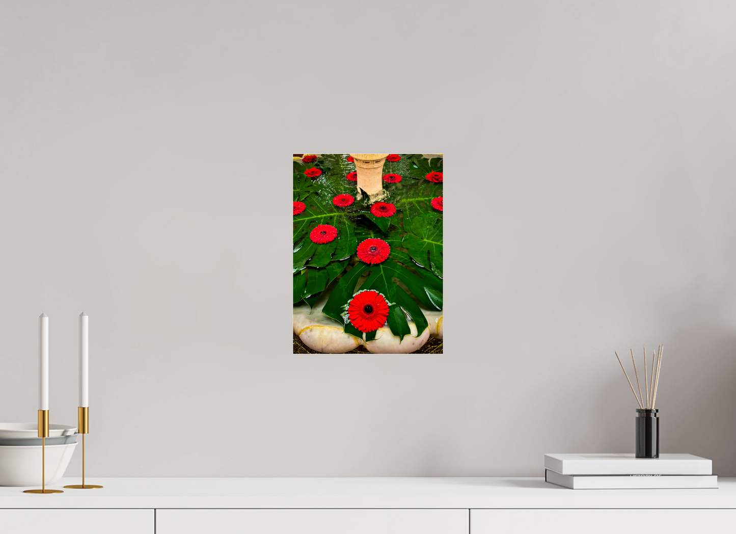 9 x 12″, Photo Print Under Acrylic Glass Applauding Waterfall of The Flowering Tutu