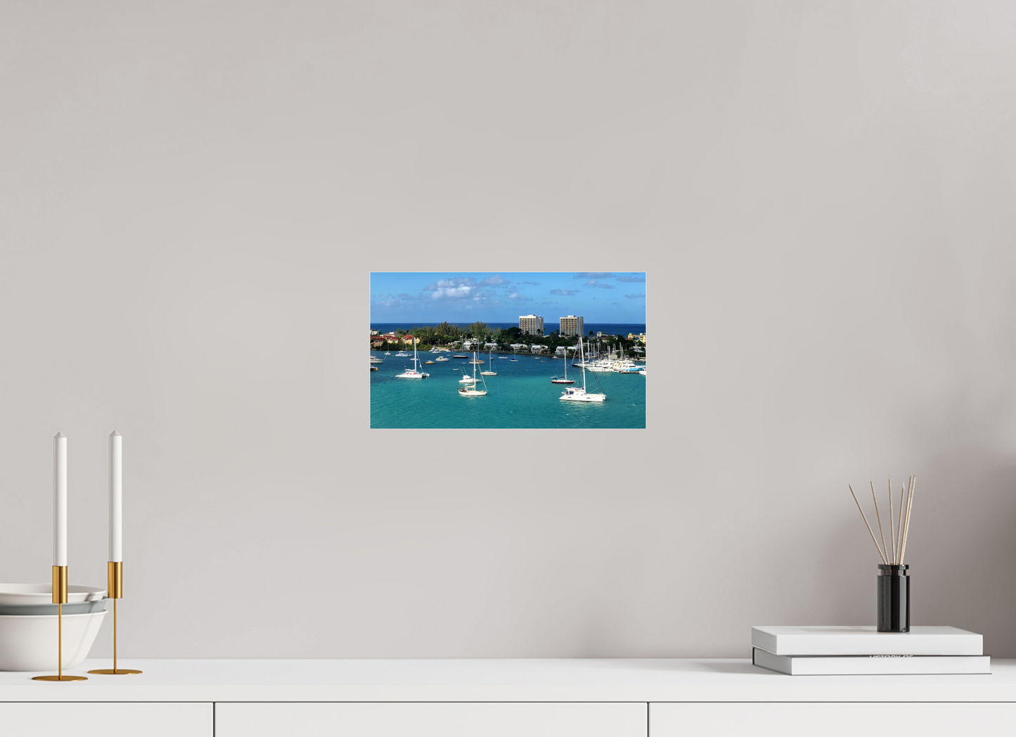 12 x 6.8″, Photo Print Under Acrylic Glass No Worries Jamaica