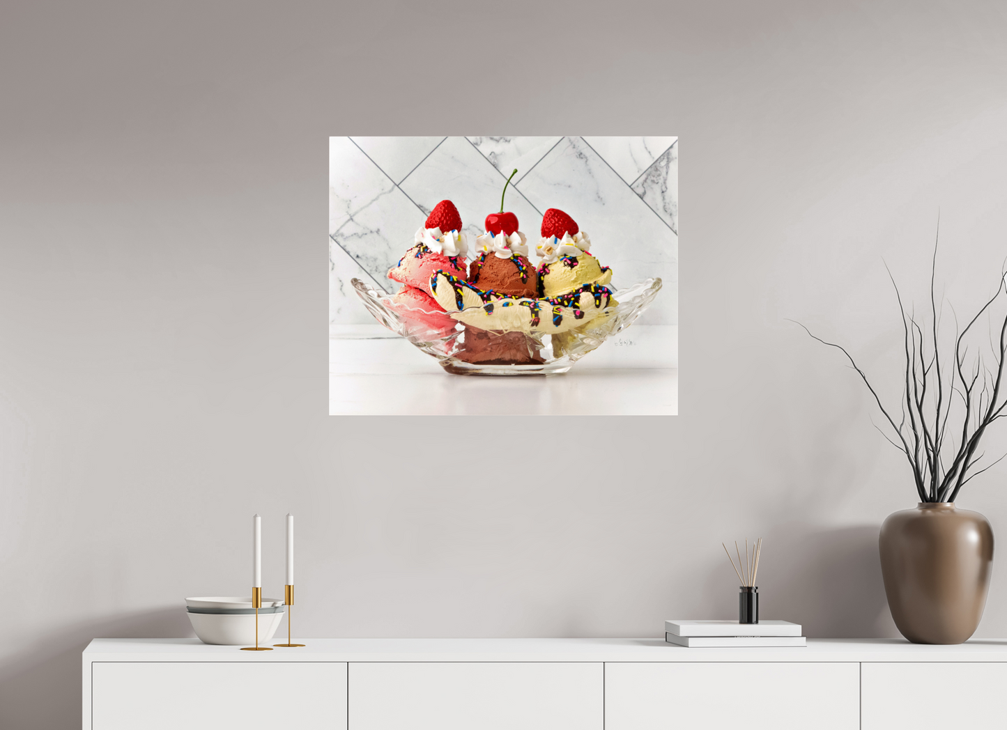 30 x 24″, Photo Print Under Acrylic Glass Sundae