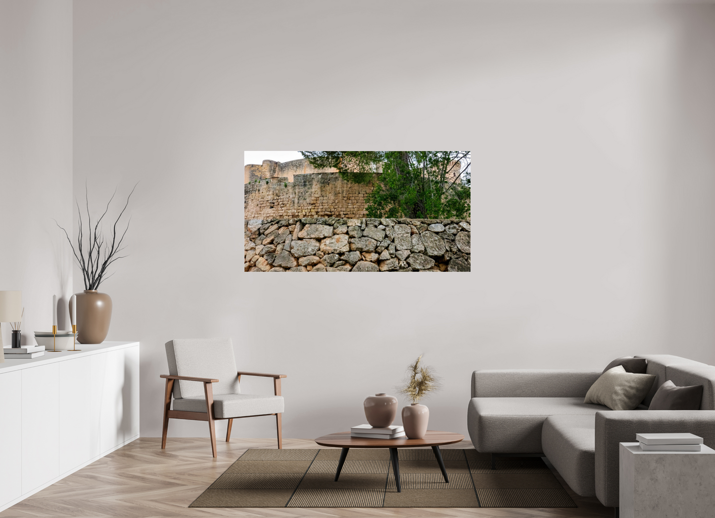 65.5 x 35″, Photo Print Under Acrylic Glass Spain Castle VIII