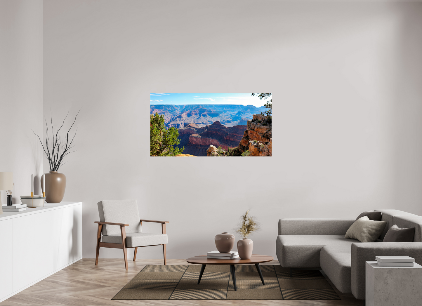 59.5 x 31″, Photo Print Under Acrylic Glass Grand Canyon