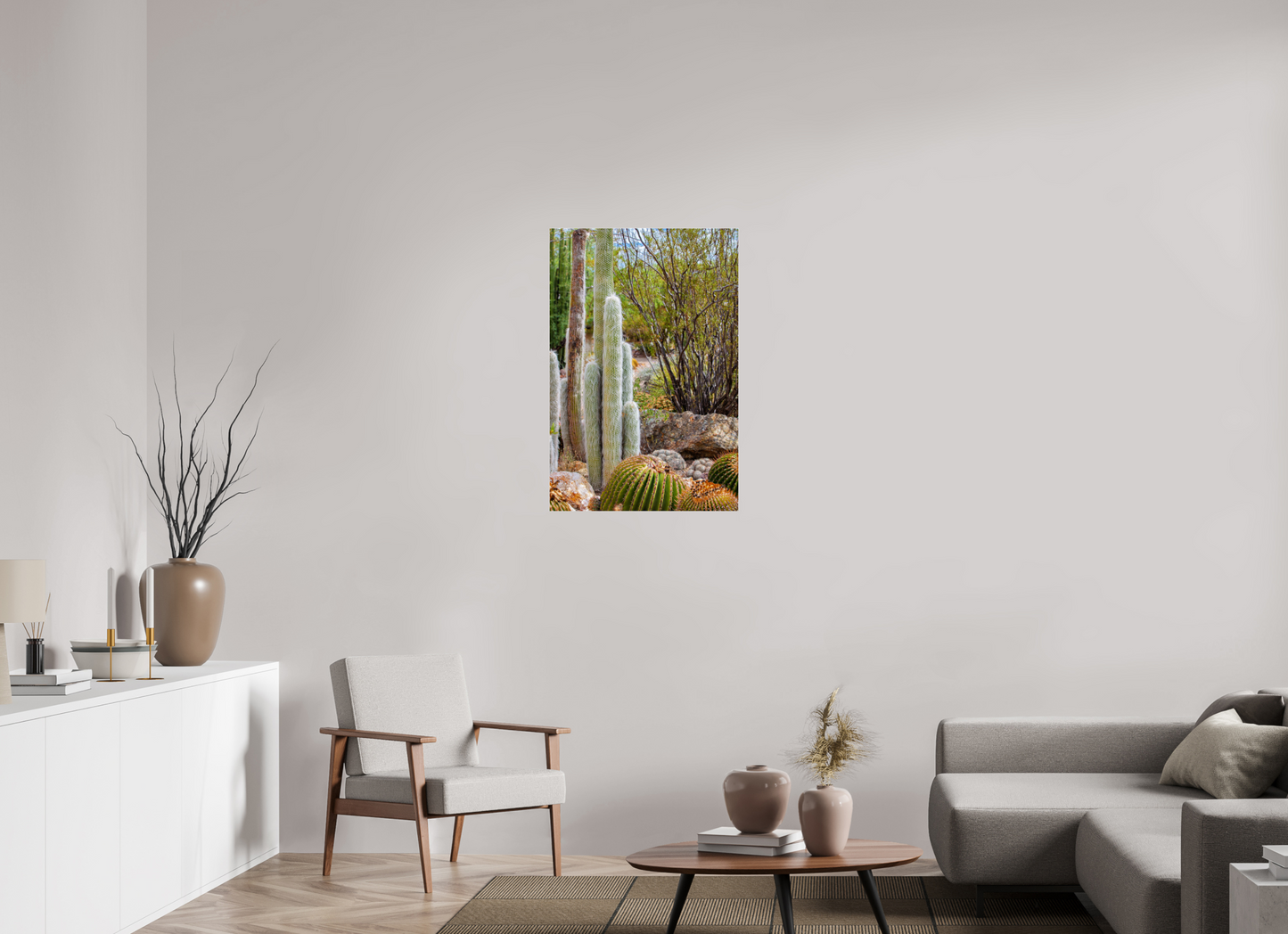 24 x 36″, Photo Print Under Acrylic Glass Cacti III