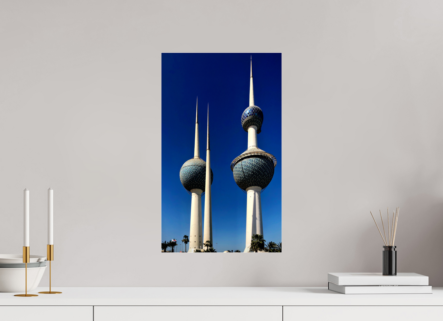 12 x 20″, Photo Print Under Acrylic Glass Kuwait Towers