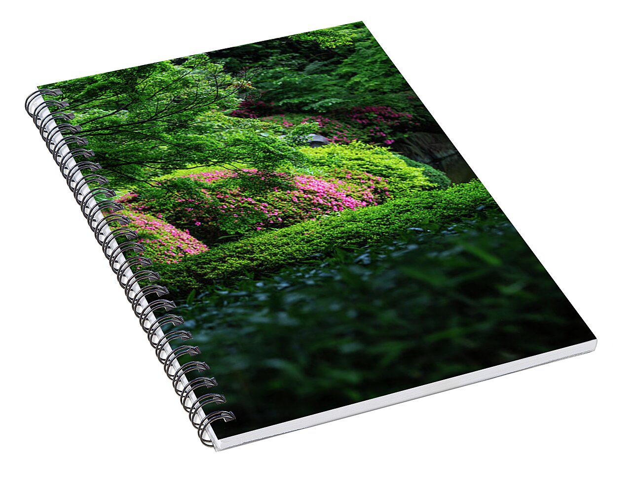 Gardens of Tokyo II - Spiral Notebook