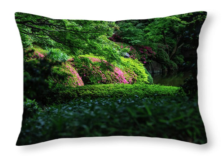 Gardens of Tokyo II - Throw Pillow