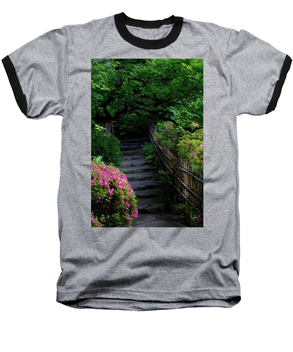 Gardens of Tokyo III - Baseball T-Shirt