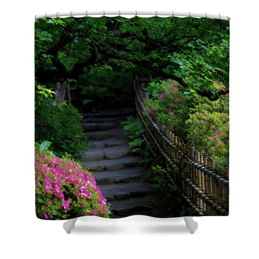 Gardens of Tokyo III - Shower Curtain
