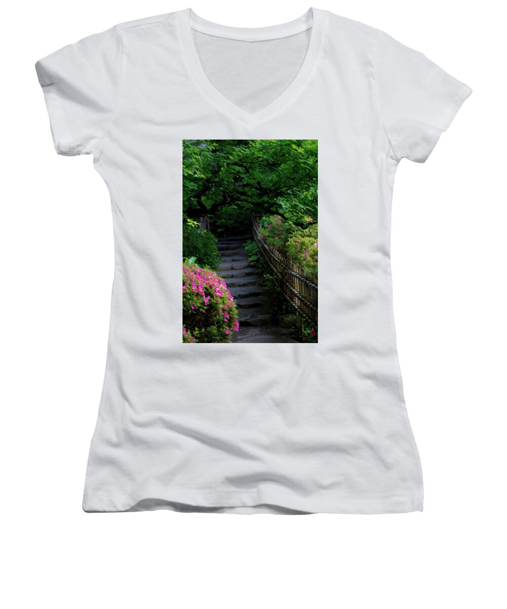Gardens of Tokyo III - Women's V-Neck