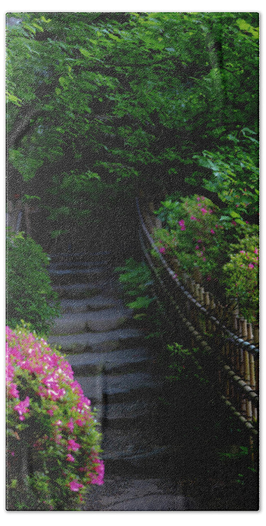 Gardens of Tokyo III - Bath Towel