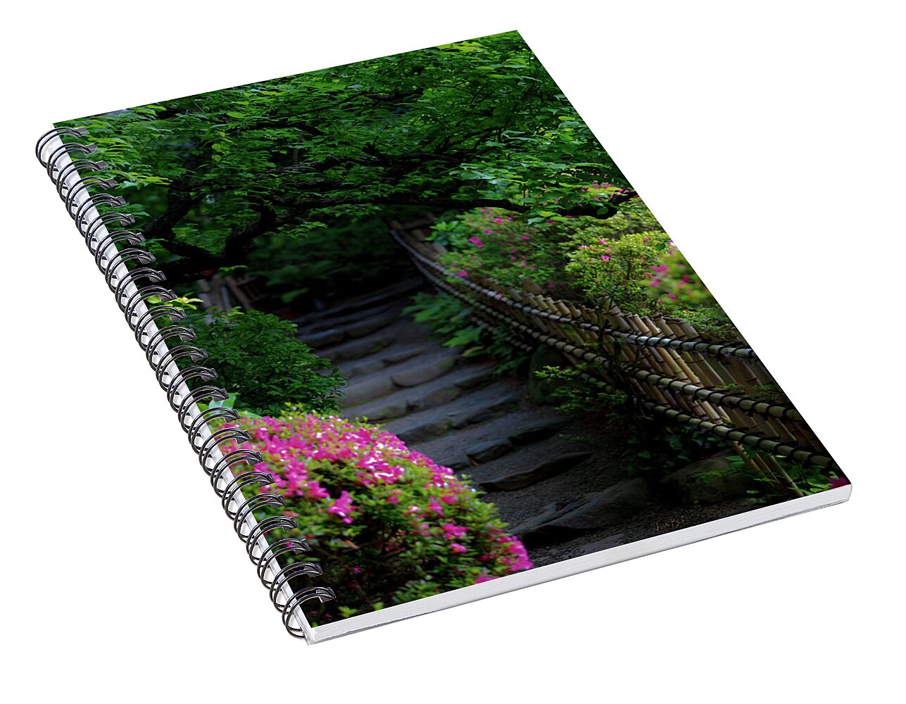 Gardens of Tokyo III - Spiral Notebook
