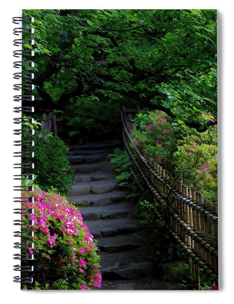 Gardens of Tokyo III - Spiral Notebook