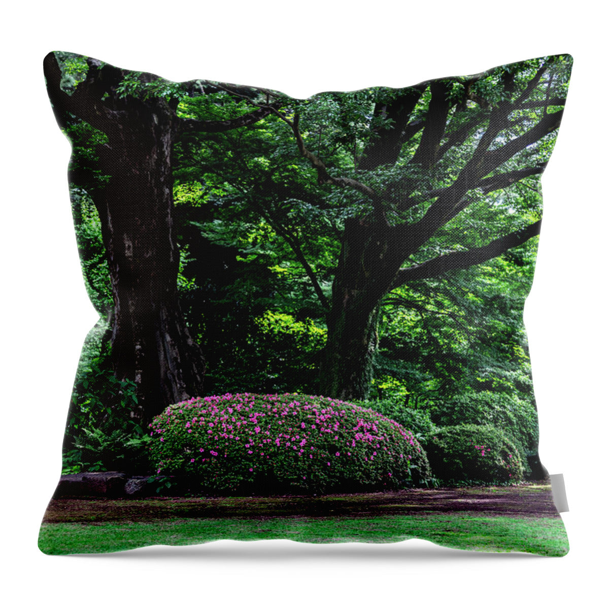 Gardens of Tokyo - Throw Pillow