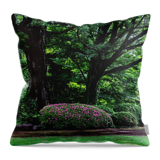 Gardens of Tokyo - Throw Pillow