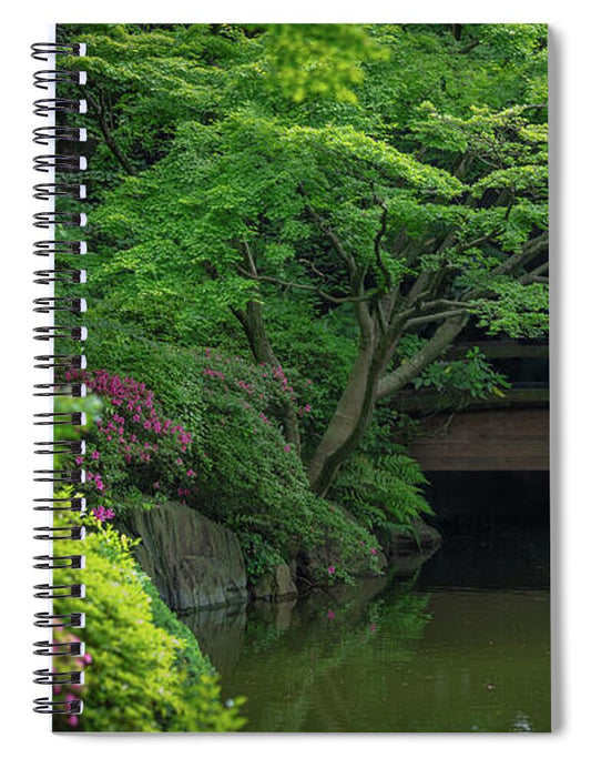 Gardens of Tokyo V - Spiral Notebook