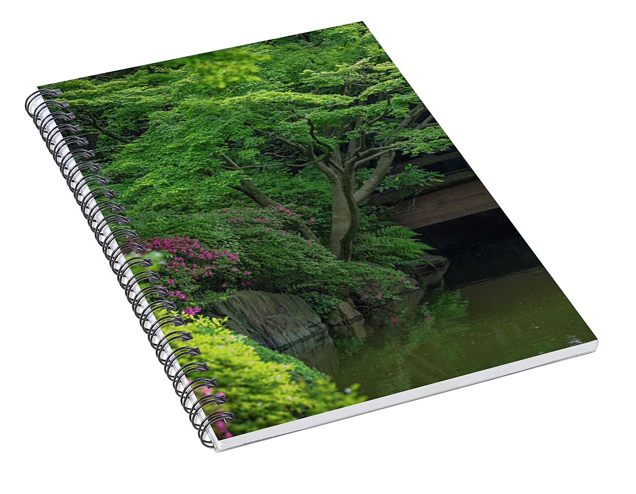 Gardens of Tokyo V - Spiral Notebook