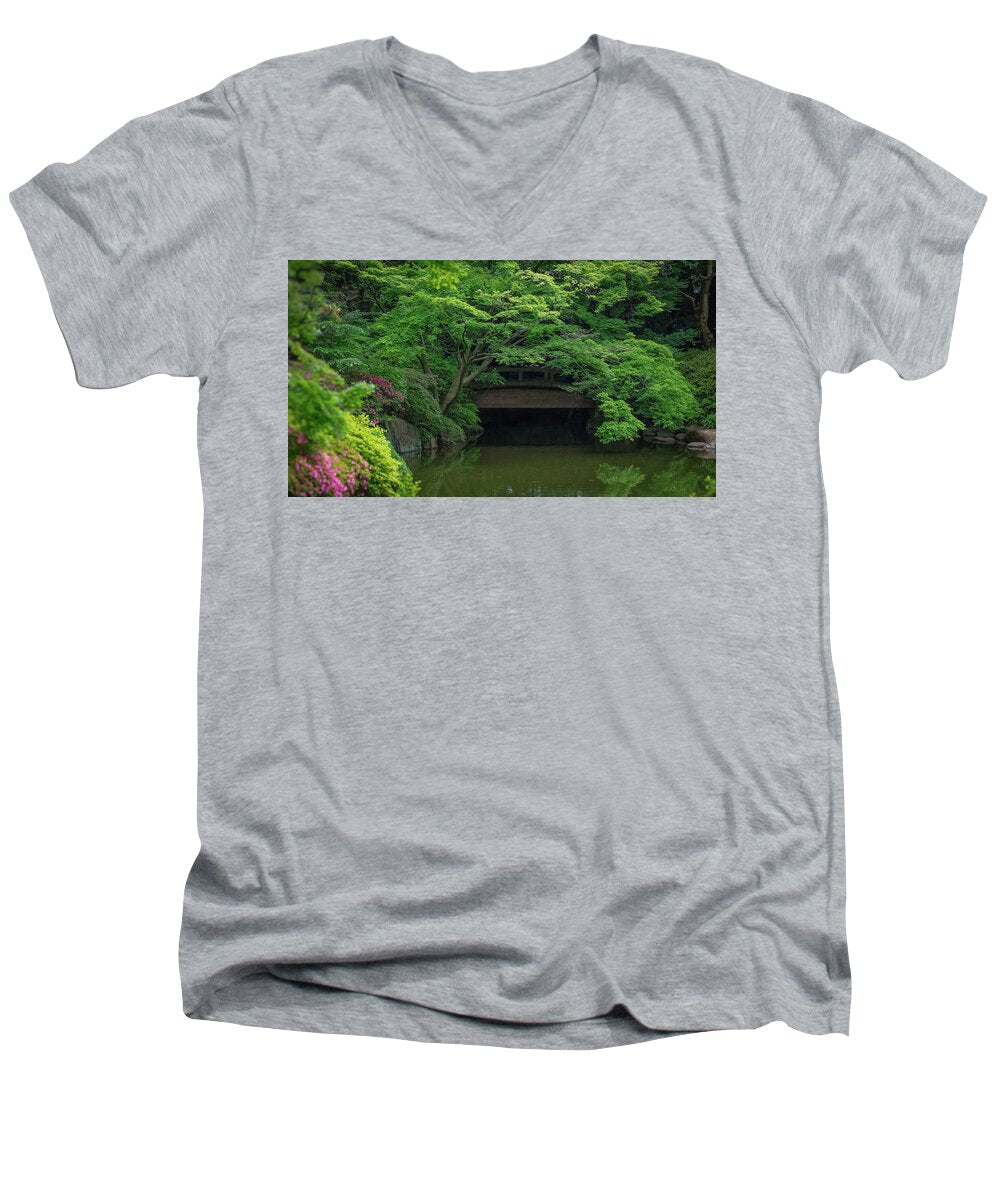 Gardens of Tokyo V - Men's V-Neck T-Shirt