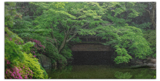 Gardens of Tokyo V - Beach Towel