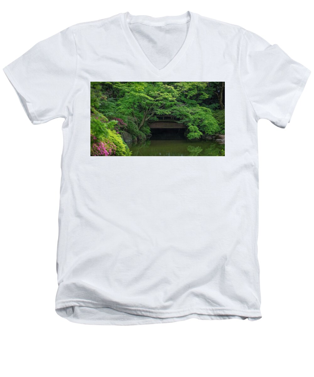 Gardens of Tokyo V - Men's V-Neck T-Shirt