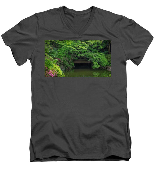 Gardens of Tokyo V - Men's V-Neck T-Shirt