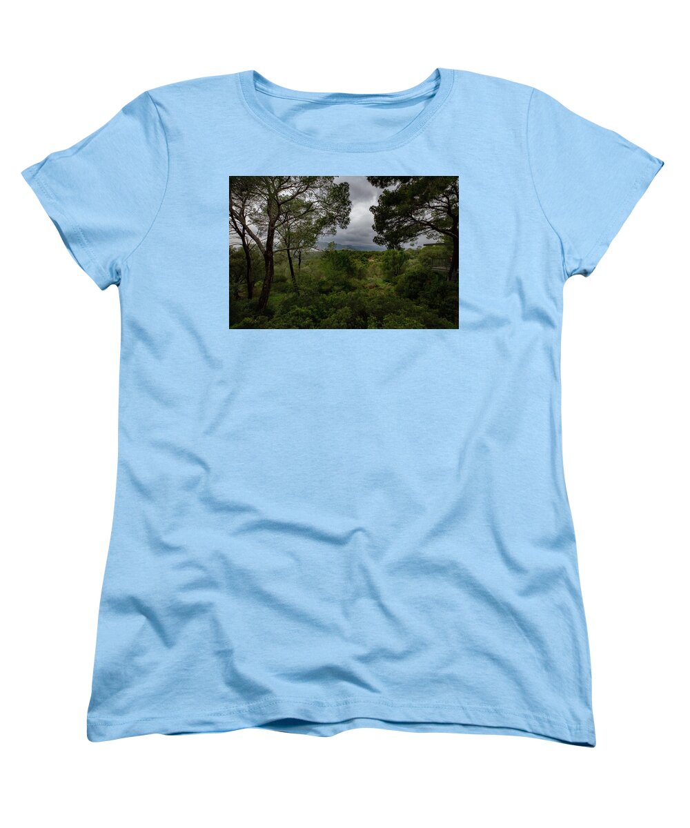 Hillside View from Spain Castle Gardens - Women's T-Shirt (Standard Fit)