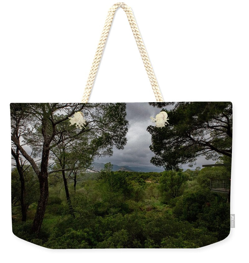 Hillside View from Spain Castle Gardens - Weekender Tote Bag