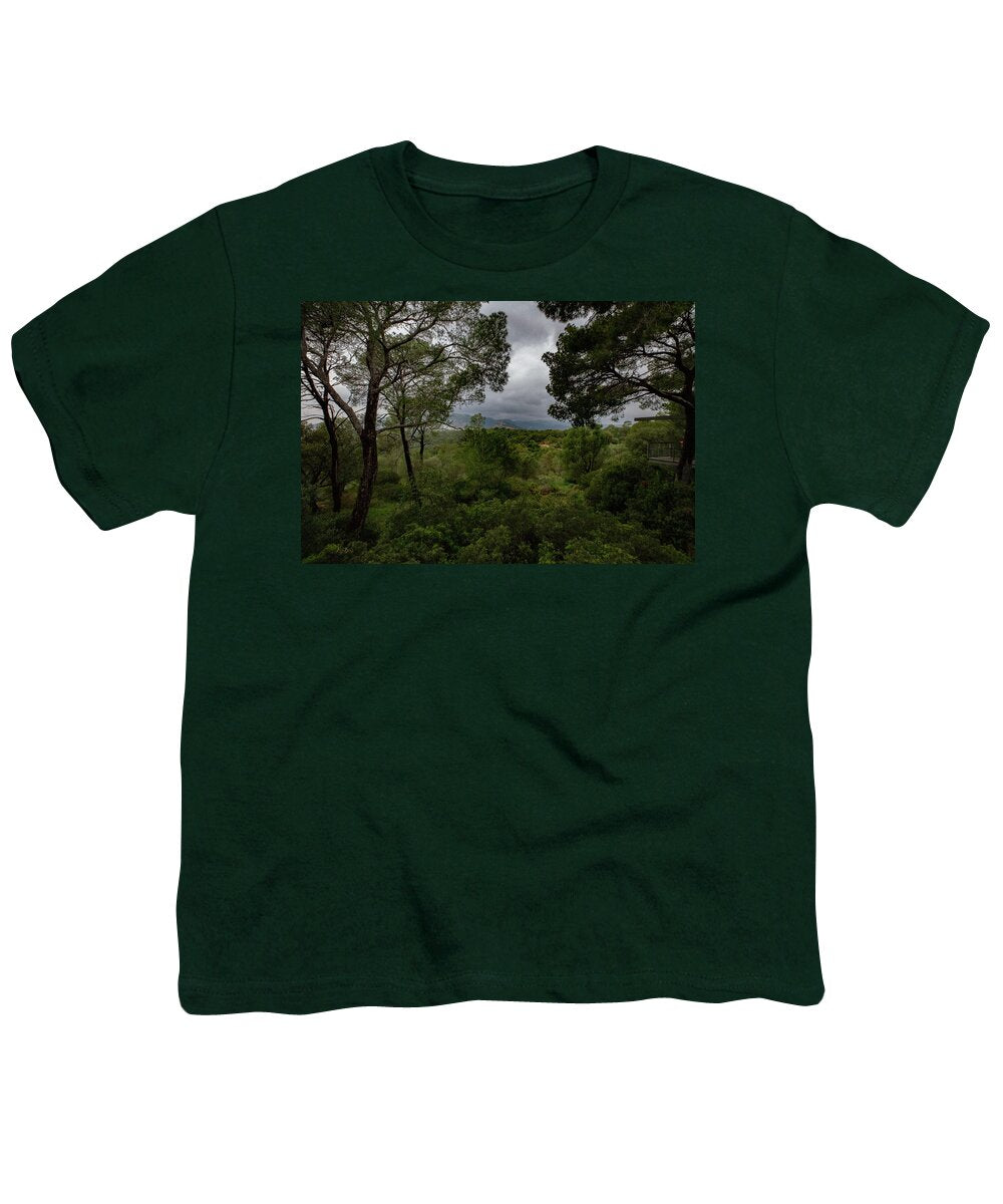 Hillside View from Spain Castle Gardens - Youth T-Shirt