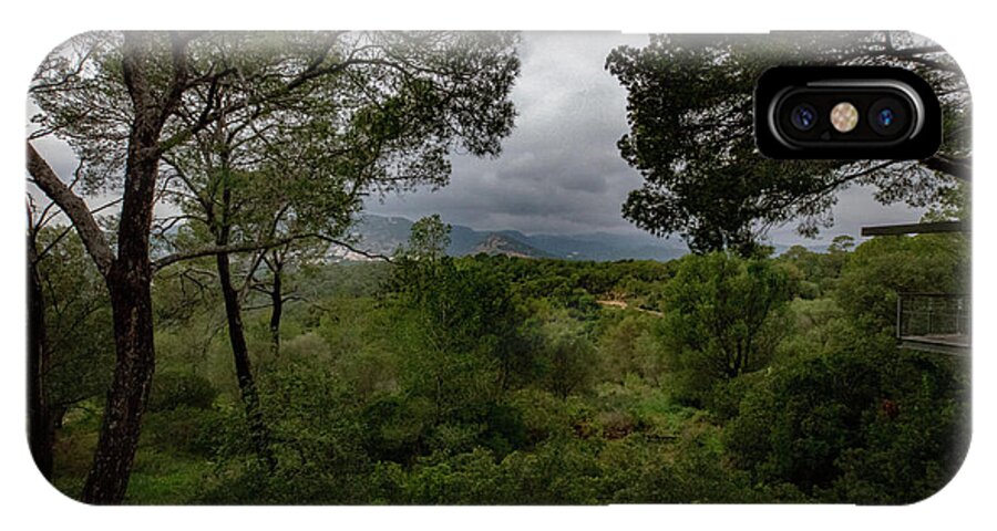 Hillside View from Spain Castle Gardens - Phone Case