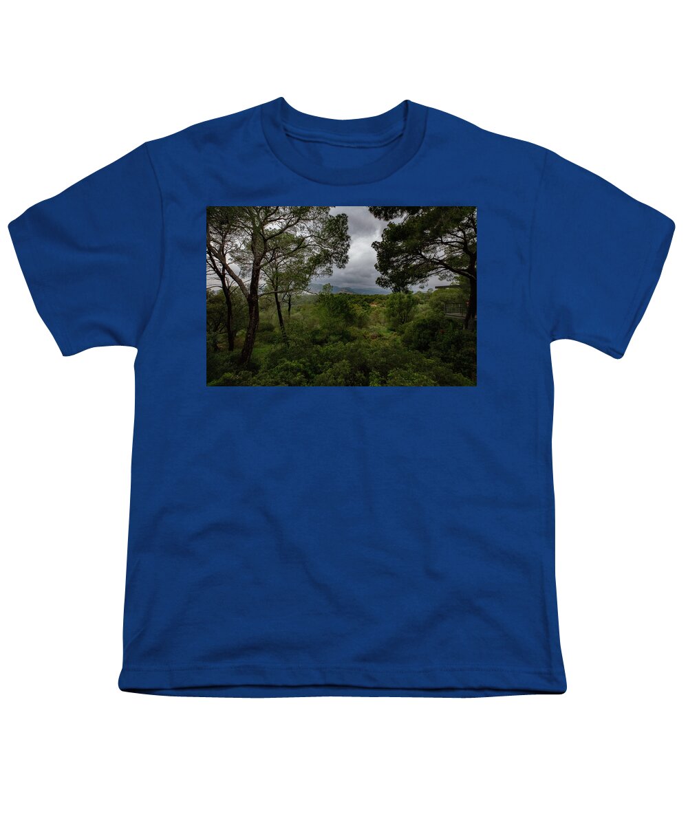 Hillside View from Spain Castle Gardens - Youth T-Shirt