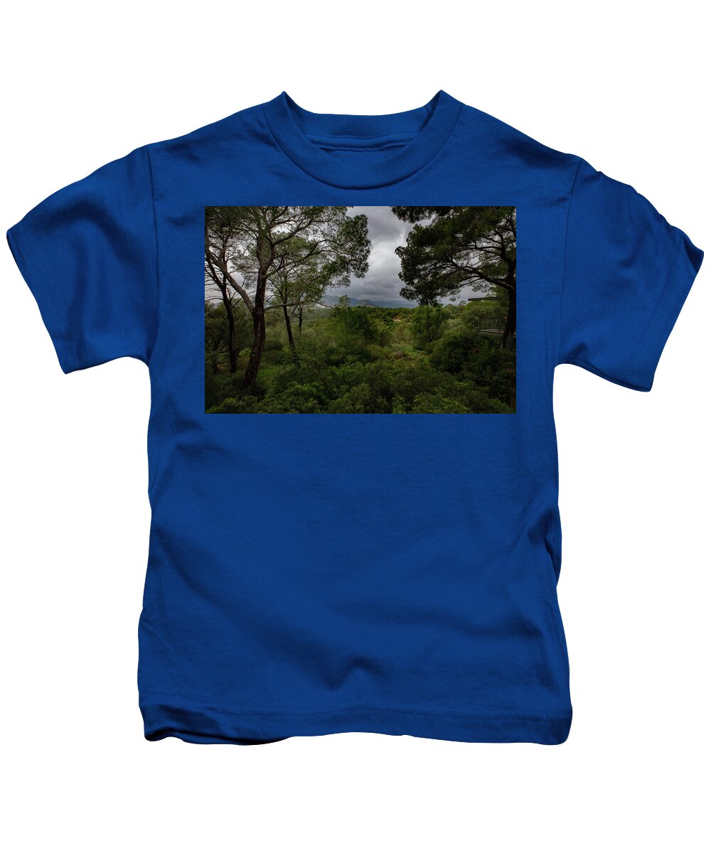 Hillside View from Spain Castle Gardens - Kids T-Shirt