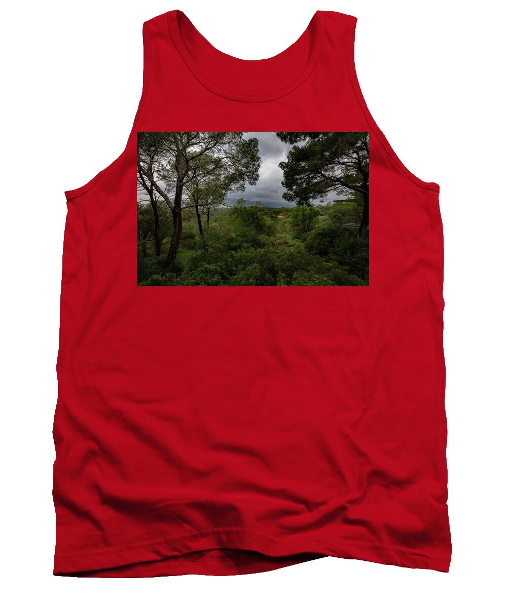 Hillside View from Spain Castle Gardens - Tank Top