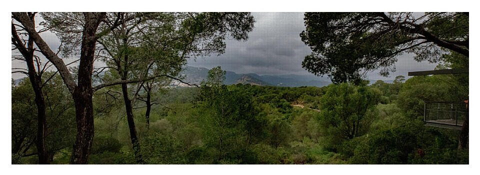 Hillside View from Spain Castle Gardens - Yoga Mat