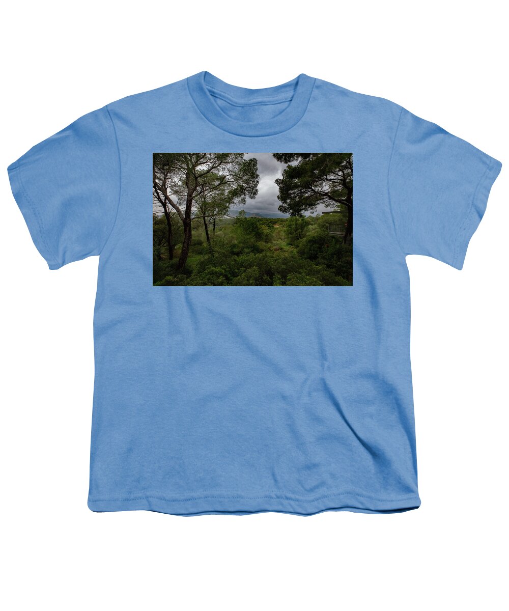 Hillside View from Spain Castle Gardens - Youth T-Shirt