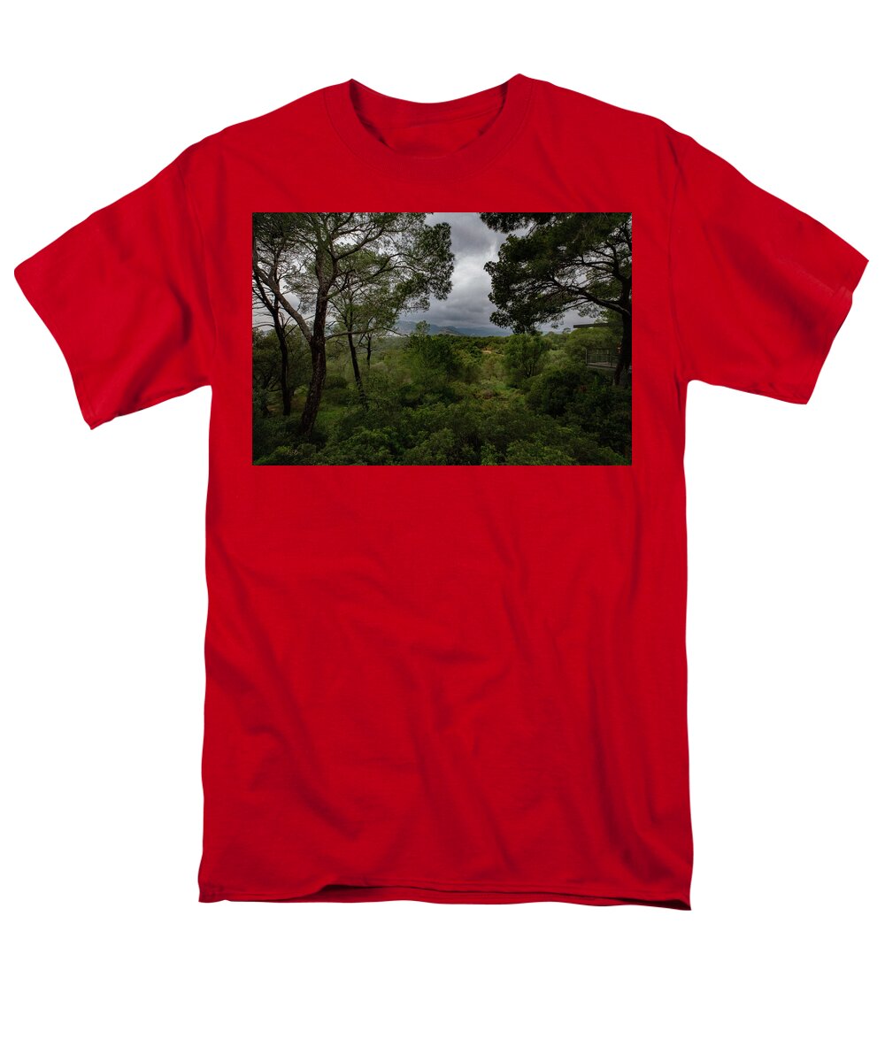 Hillside View from Spain Castle Gardens - Men's T-Shirt  (Regular Fit)