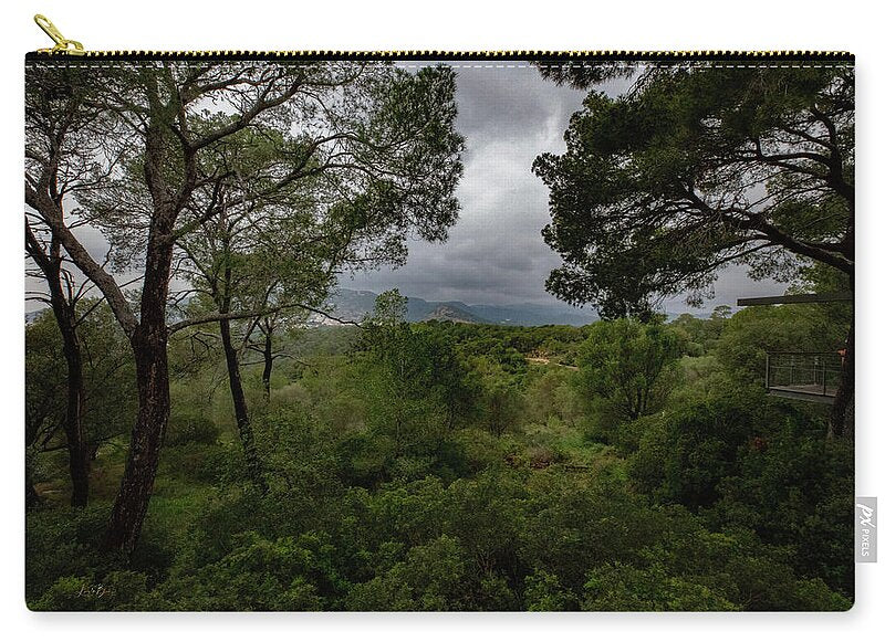 Hillside View from Spain Castle Gardens - Zip Pouch