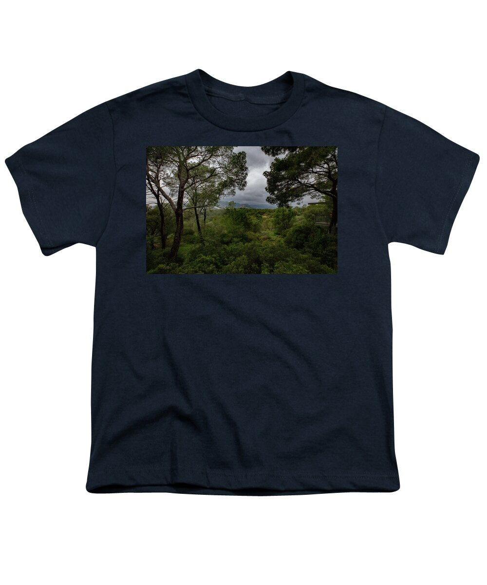 Hillside View from Spain Castle Gardens - Youth T-Shirt
