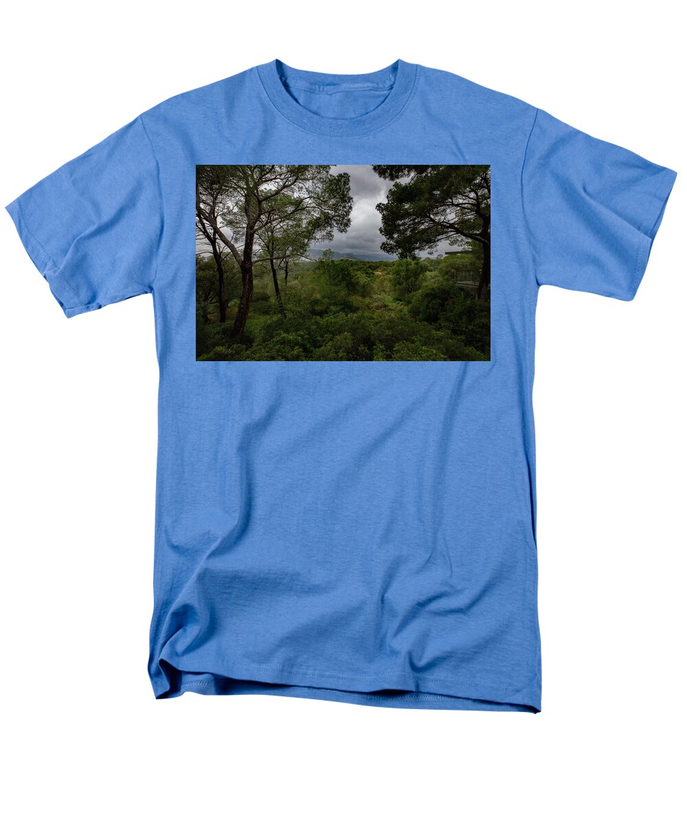 Hillside View from Spain Castle Gardens - Men's T-Shirt  (Regular Fit)