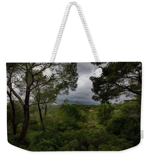 Hillside View from Spain Castle Gardens - Weekender Tote Bag