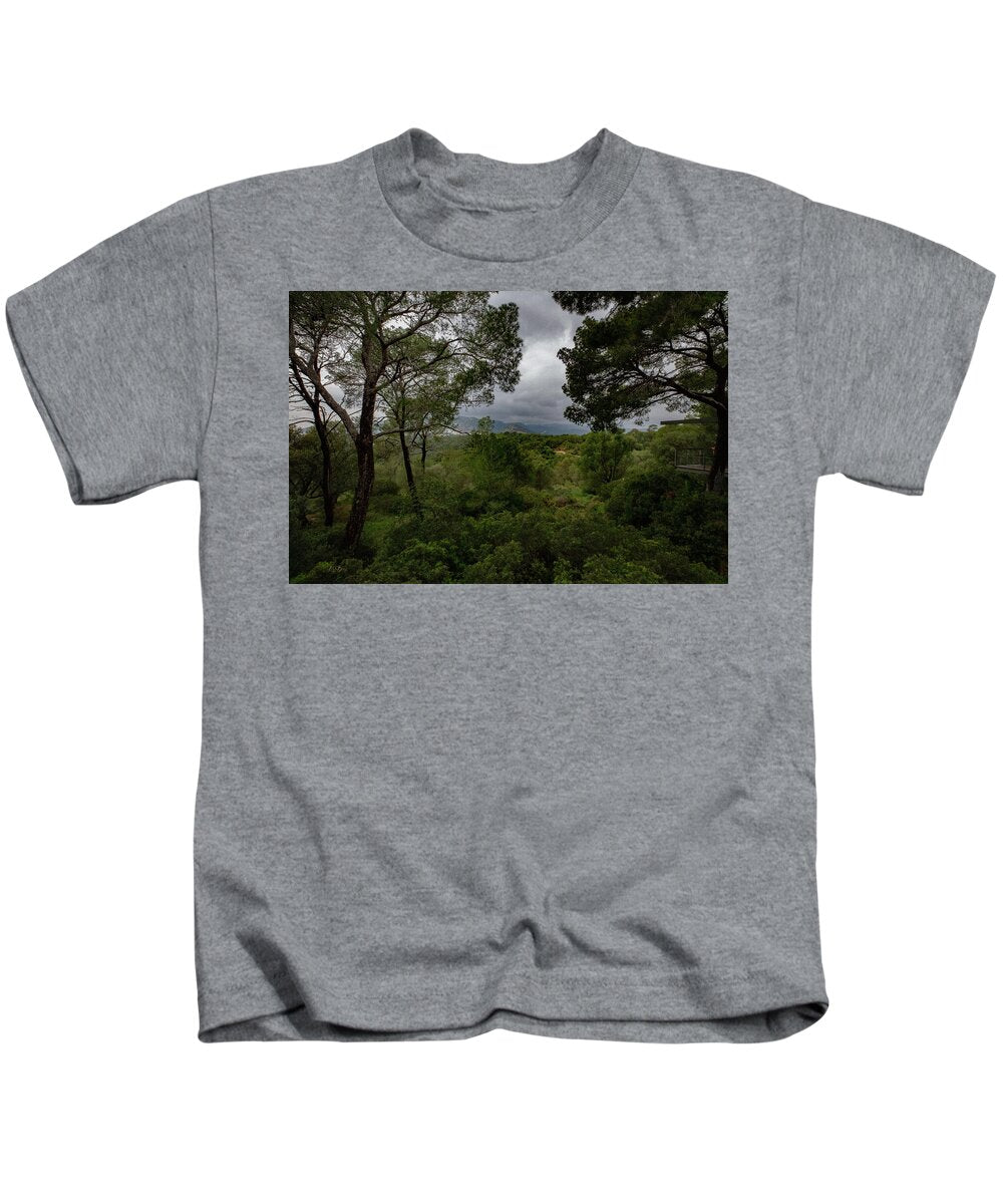 Hillside View from Spain Castle Gardens - Kids T-Shirt
