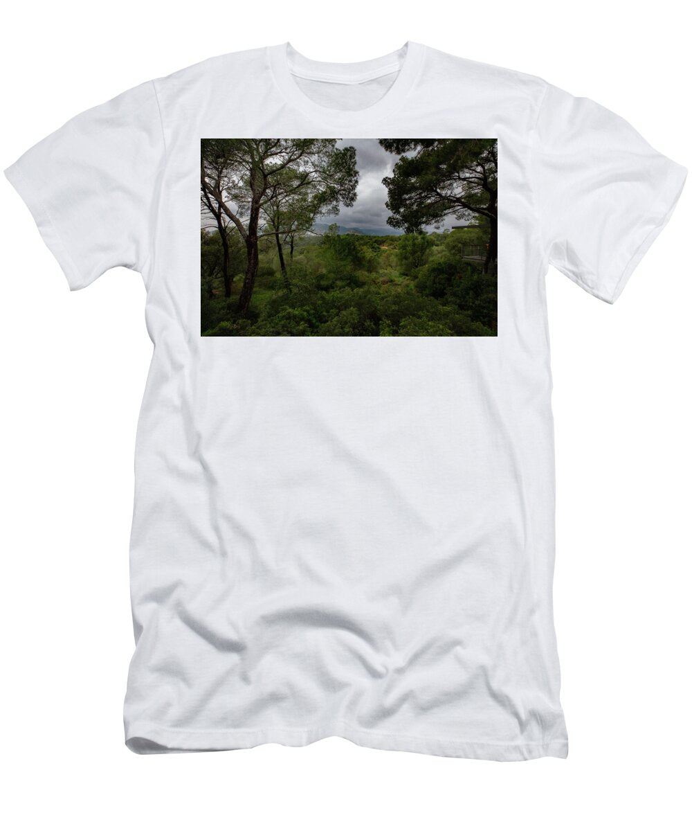 Hillside View from Spain Castle Gardens - T-Shirt