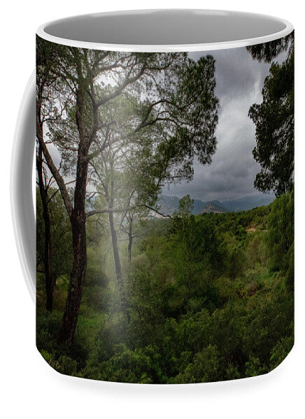 Hillside View from Spain Castle Gardens - Mug